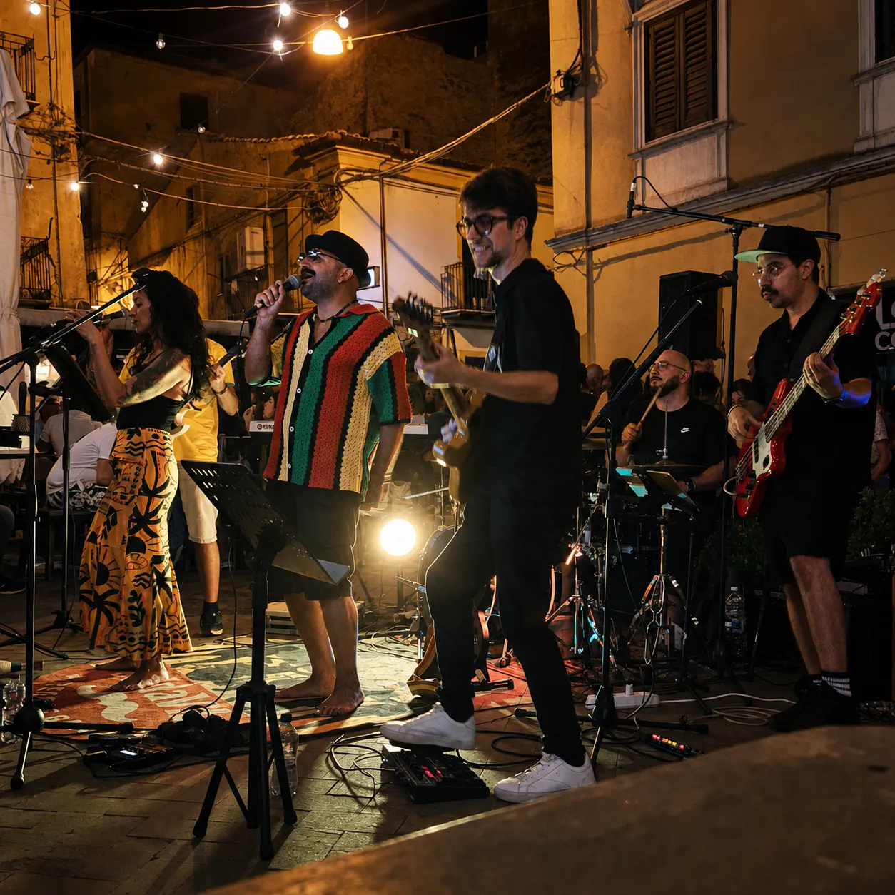 Band per eventi in Sicilia durante un concerto BeddaVibes